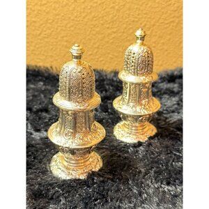Vintage  Silver Plated Corbel & Co Salt & Pepper Shakers Made In Japan